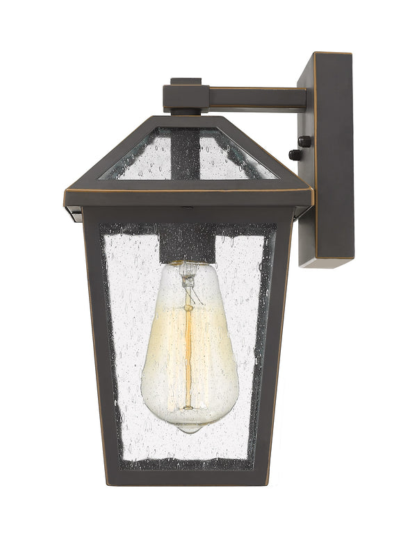 Talbot 1 Light Outdoor Wall Sconce in Rubbed Bronze Finish