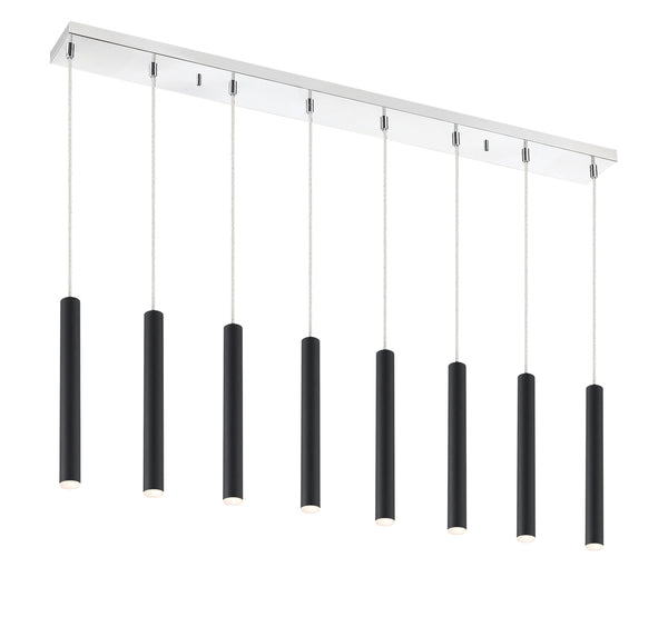 Forest 8 Light Island/Billiard in Chrome Finish