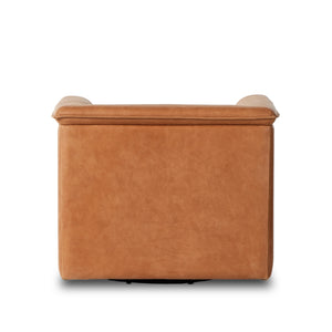Wellborn Swivel Chair In Palermo Cognac