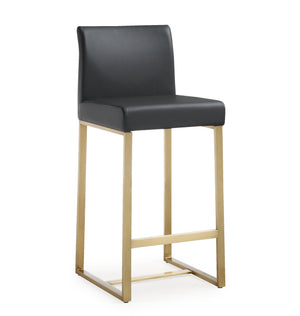 Denmark Black Gold Steel Counter Stool (Set of 2)