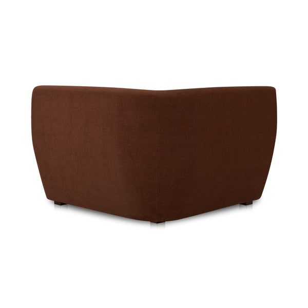 Moe's Amelia Corner Chair in Chestnut Brown