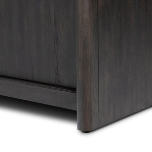 Laredo Media Console In Smoked Black Veneer