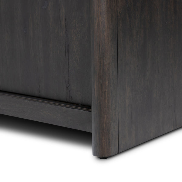 Laredo Media Console In Smoked Black Veneer