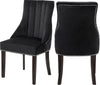 Tiffany Dining Chair In Black Velvet