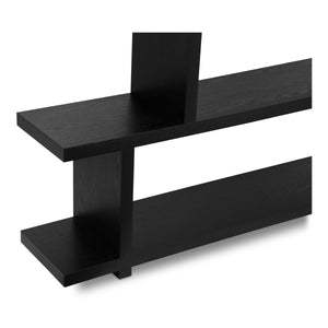 Miri Large Black Shelf - Mid-Century Modern Design