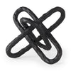 Wilhelm II (Large) 10L x 10W Black Metal Link Decor Object