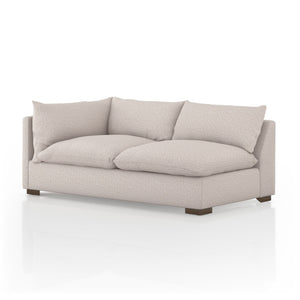 Westwood Sectional In Bayside Pebble And Espresso