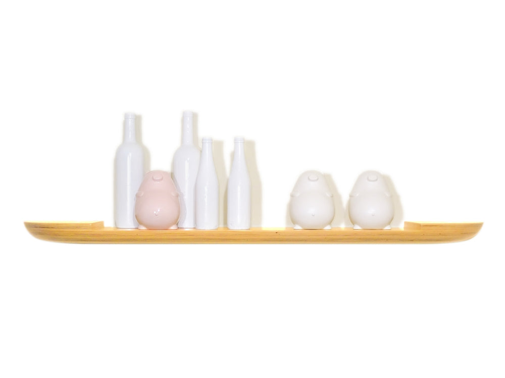 flow i shelf in natural ash wood