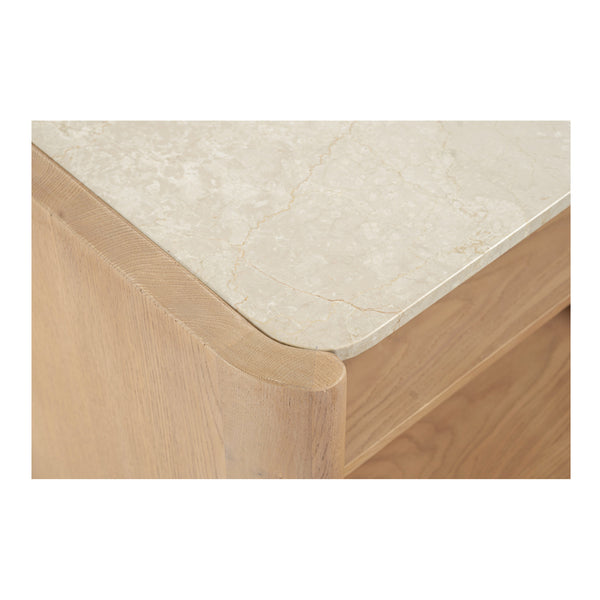 Moe's Lane Nightstand with Marble Top