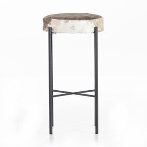 Nocona Stool In Speckled Hide In Bar