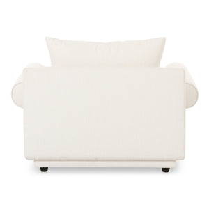 Moe's Rosello Armchair in White Texture