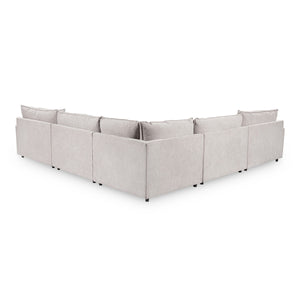 Caplan 5-Piece Modular Sectional in Elite-Gray