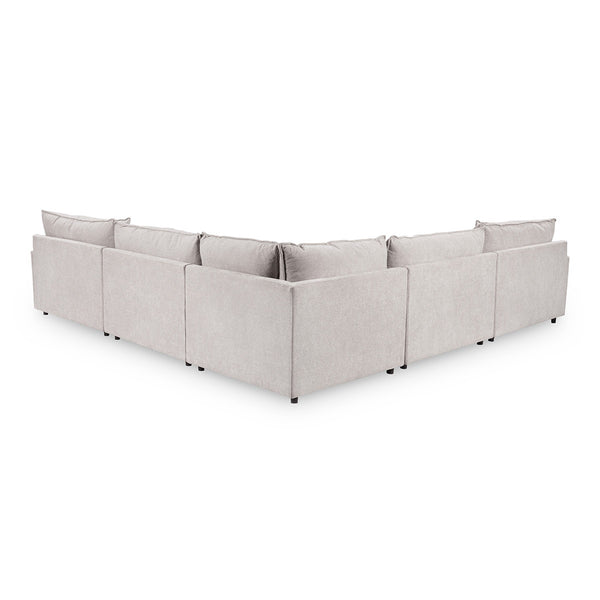 Caplan 5-Piece Modular Sectional in Elite-Gray