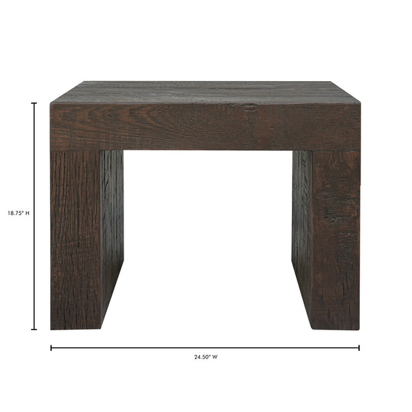Evander Dining Stool in Rustic Brown Oak