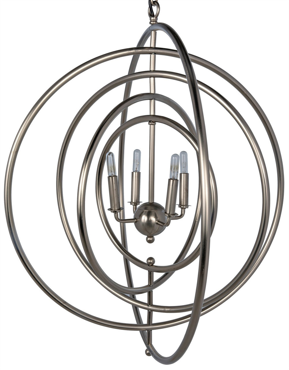 Brooks Pendant, Metal with Antique Silver Finish
