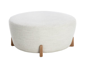 CYAN OTTOMAN - NATURAL - MERINO PEARL