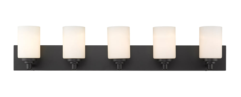 Soledad 5 Light Vanity in Matte Black Finish
