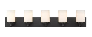 Soledad 5 Light Vanity in Matte Black Finish