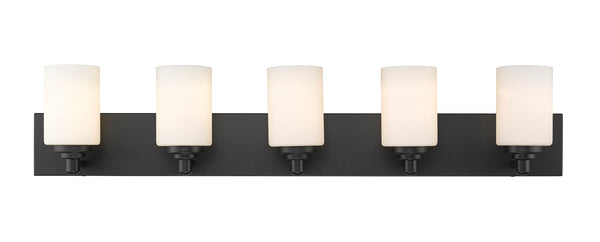Soledad 5 Light Vanity in Matte Black Finish