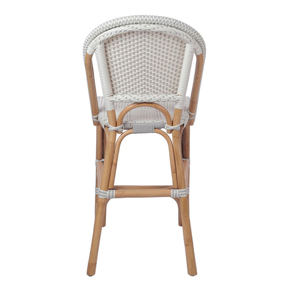 Avignon Paris Bistro Counter Stool In White/ Gray