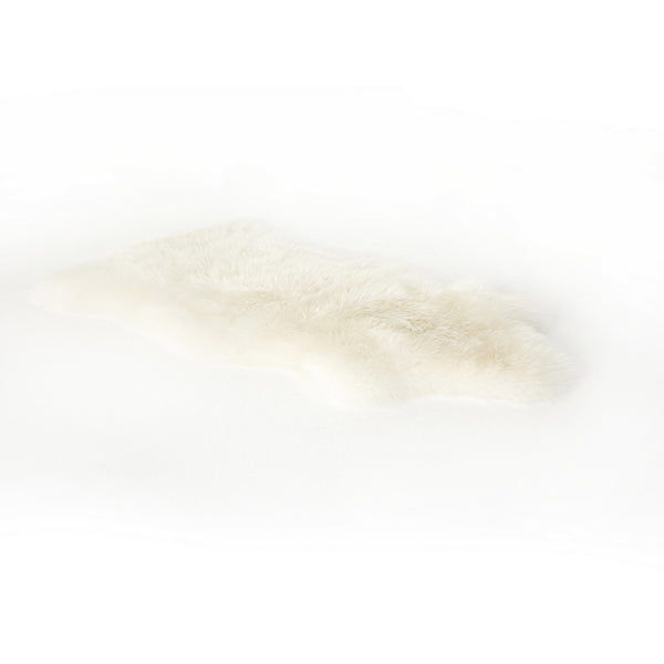 Lalo Lambskin Throw, Cream