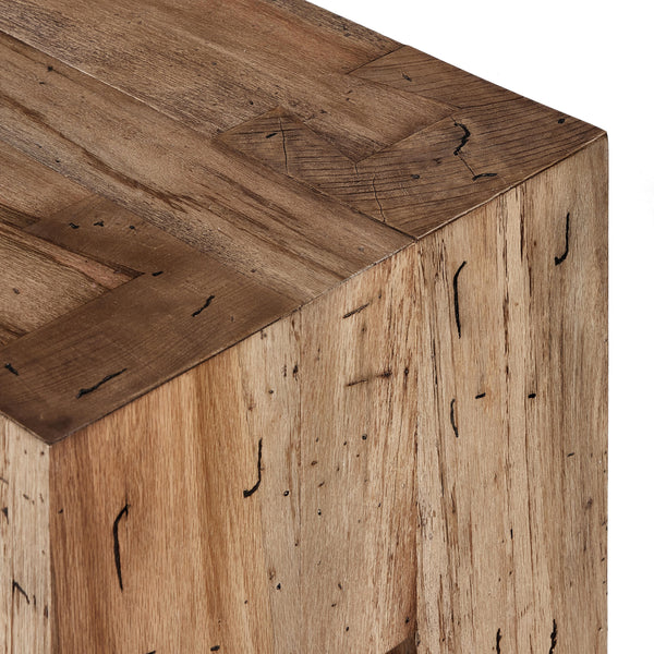 Abaso Accent Bench in Rustic Wormwood Oak