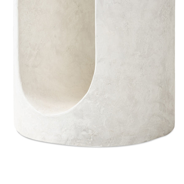 Samson End Table In Textured Lunar Concrete