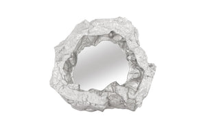 Rock Pond Mirror B, Silver Leaf