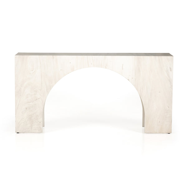 Fausto Console Table In Bleached Guanacaste