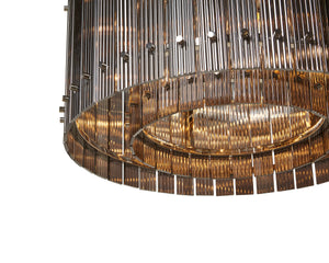 KORE CHANDELIER - SMALL - NICKEL - SMOKE GREY