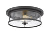 Savannah 2 Light Flush Mount in Bronze Finish
