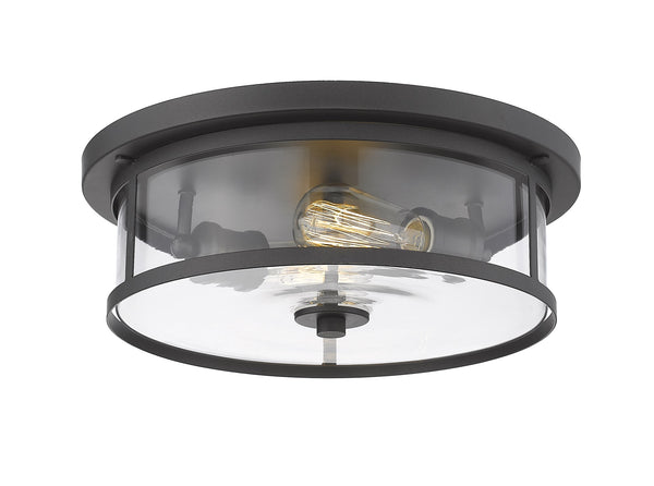 Savannah 2 Light Flush Mount in Bronze Finish