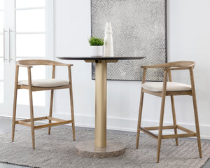 JEREMY COUNTER STOOL - WEATHERED OAK - DOVE CREAM