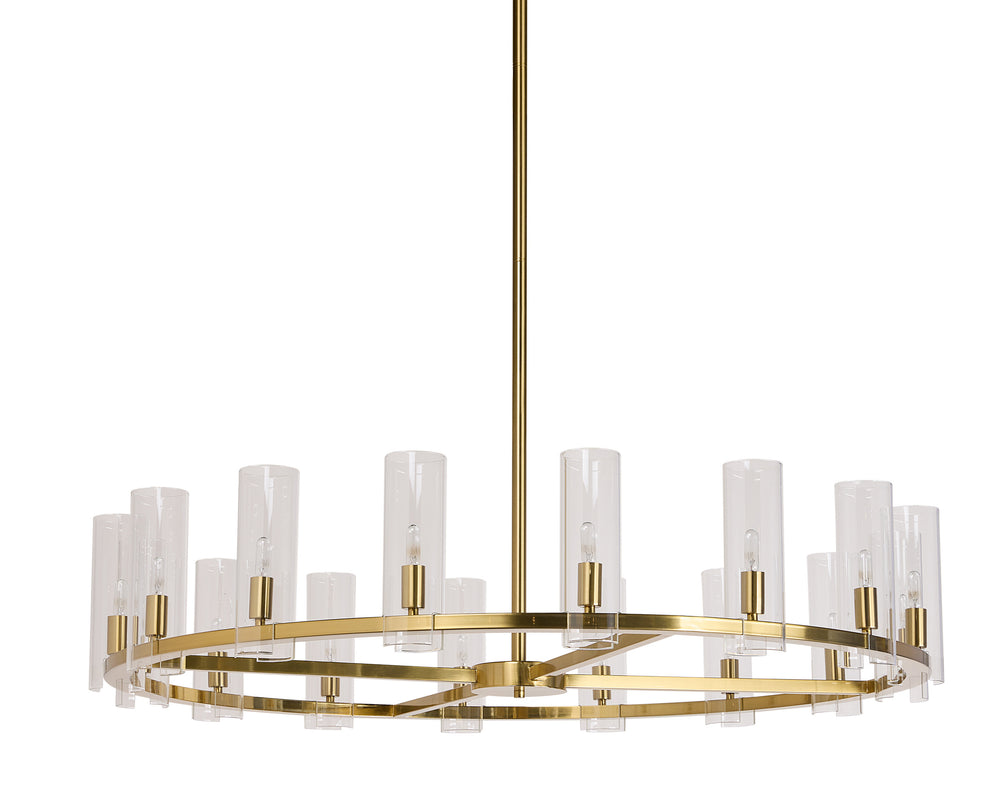 CLARABELLE CHANDELIER - LARGE - BRASS
