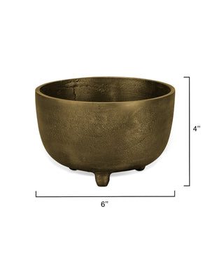  Relic Metal Small Footed Decorative Bowl