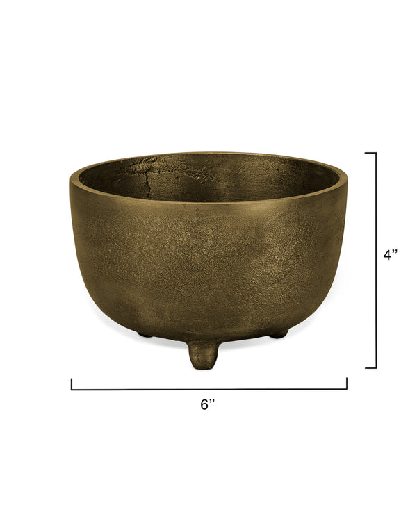  Relic Metal Small Footed Decorative Bowl