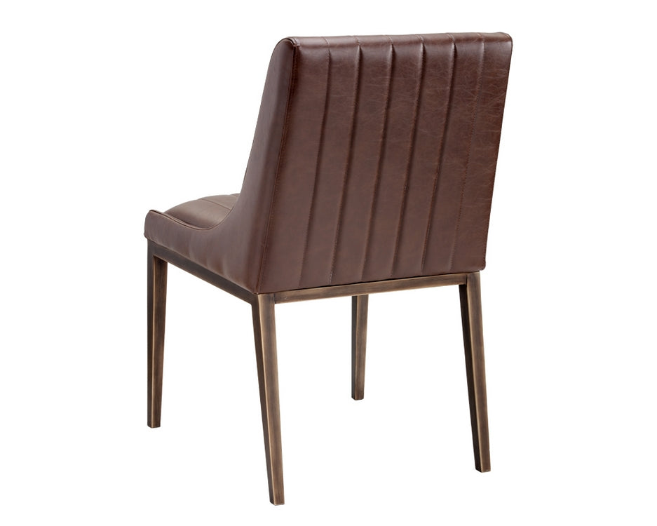 HALDEN DINING CHAIR - RUSTIC BRONZE - VINTAGE COGN