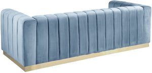 Francis Sofa In Sky Blue Velvet