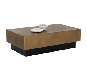BLAKELY COFFEE TABLE - ANTIQUE BRASS