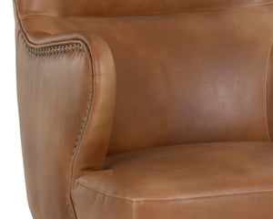 HUBERT OFFICE CHAIR - TOBACCO TAN