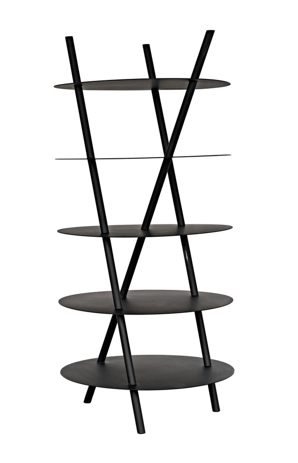 Gautama Industrial Steel Shelf in Matte Black