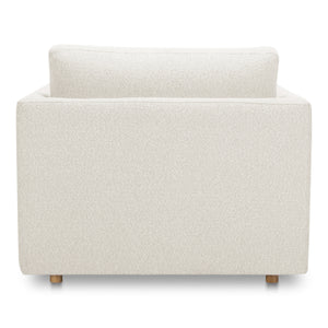 Moe's Bryn Collection Chaise in Oyster Beige