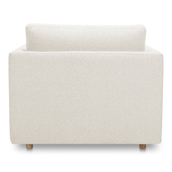 Moe's Bryn Collection Chaise in Oyster Beige