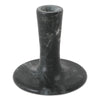 East Short Candle Holder in Black Veined Marble