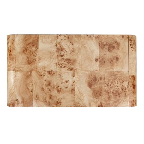 Adriel Burl Wood Coffee Table, Natural Burl