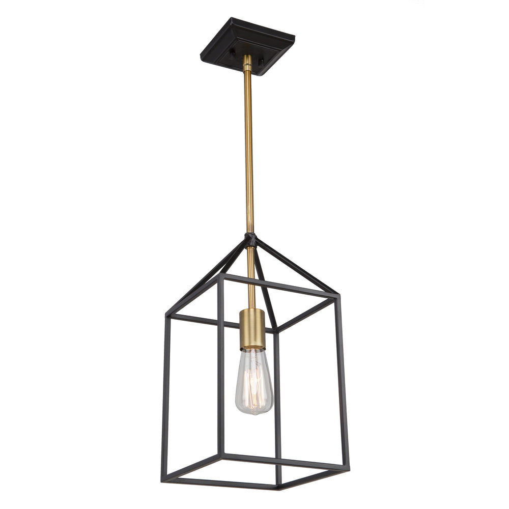 Twilight SC13071 Chandelier in Matte Black & Harvest Brass