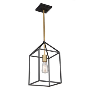 Twilight SC13071 Chandelier in Matte Black & Harvest Brass