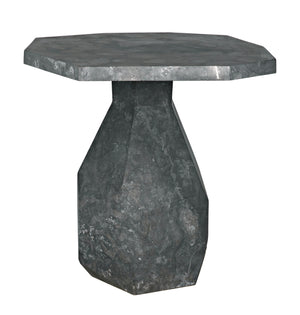Polyhedron Black Marble Side Table