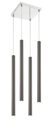 Forest 4 Light Island/Billiard in Chrome Finish