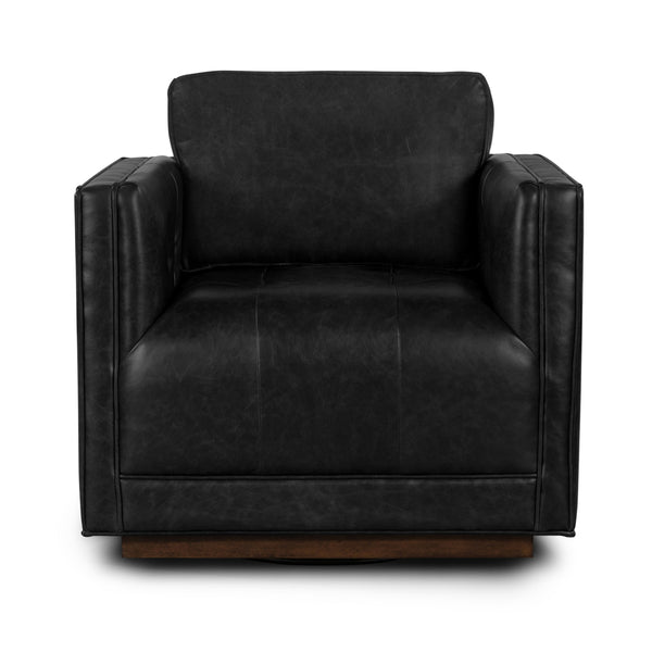 Kiera Swivel Chair In Sonoma Black